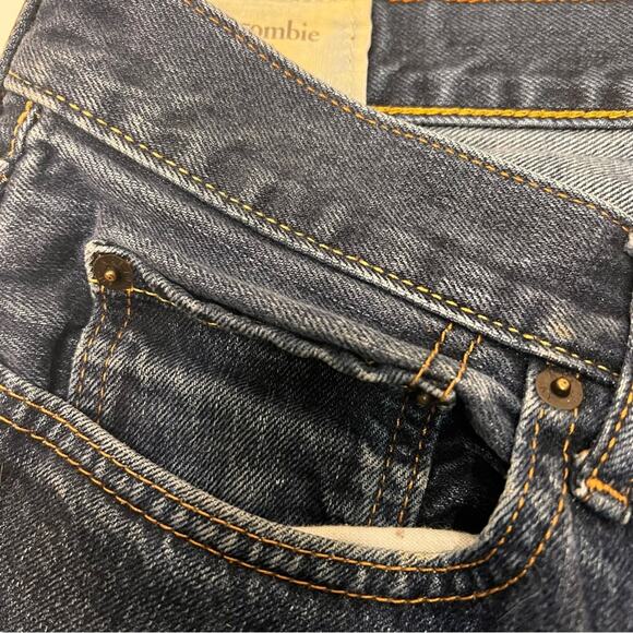 Abercrombie & Fitch | Men’s 32 x 36 Slim Straight Jeans, Dark Wash | Y2K 2000’s - Picture 3 of 16